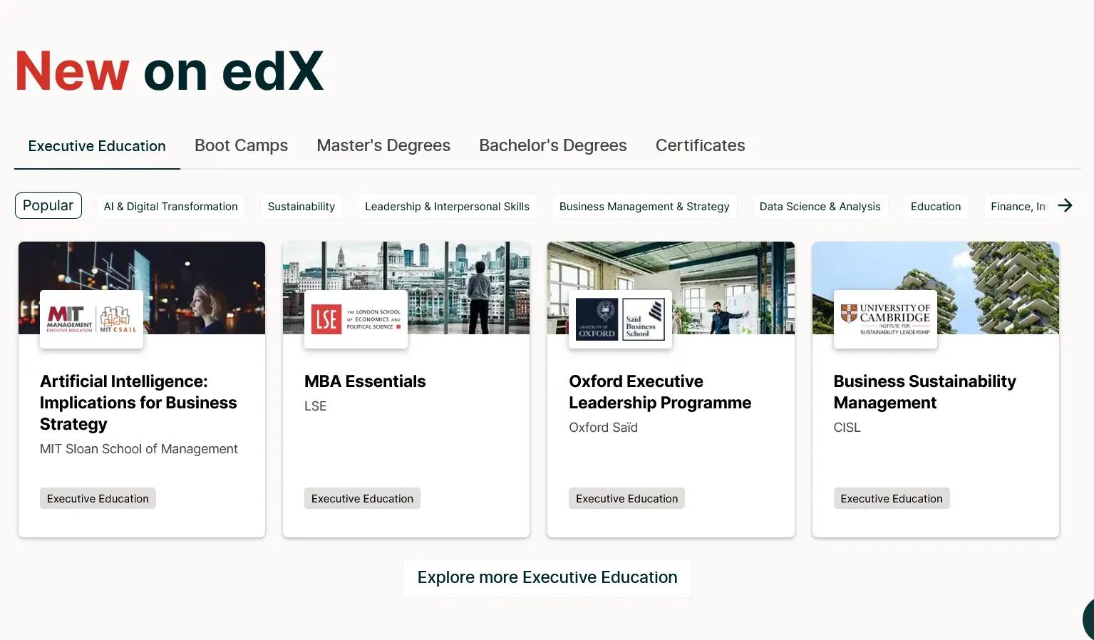 edx homepage