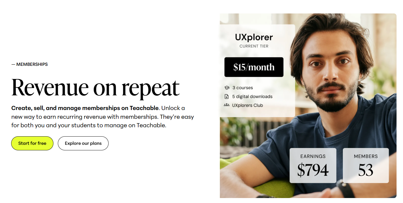 Teachable memberships