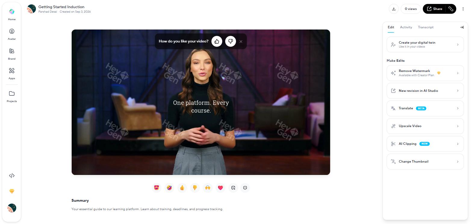 Mid-sentence in the render, callout on screen, mouth mid-word