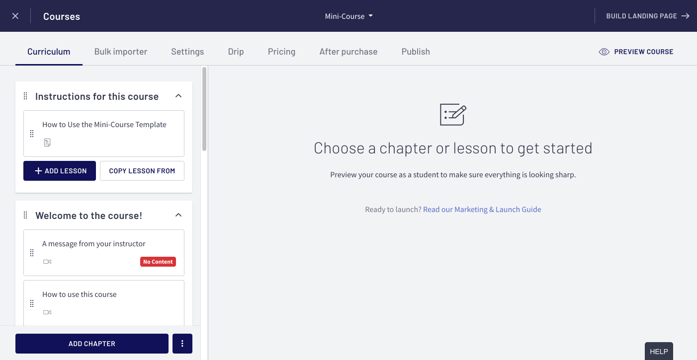 Thinkific course creation