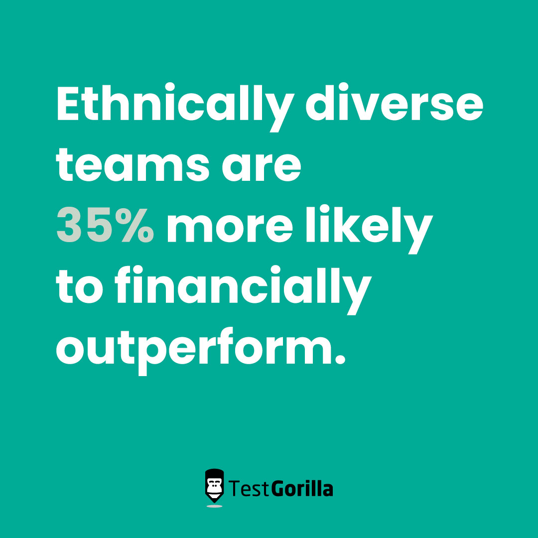 Positive impact of building ethnically diverse teams