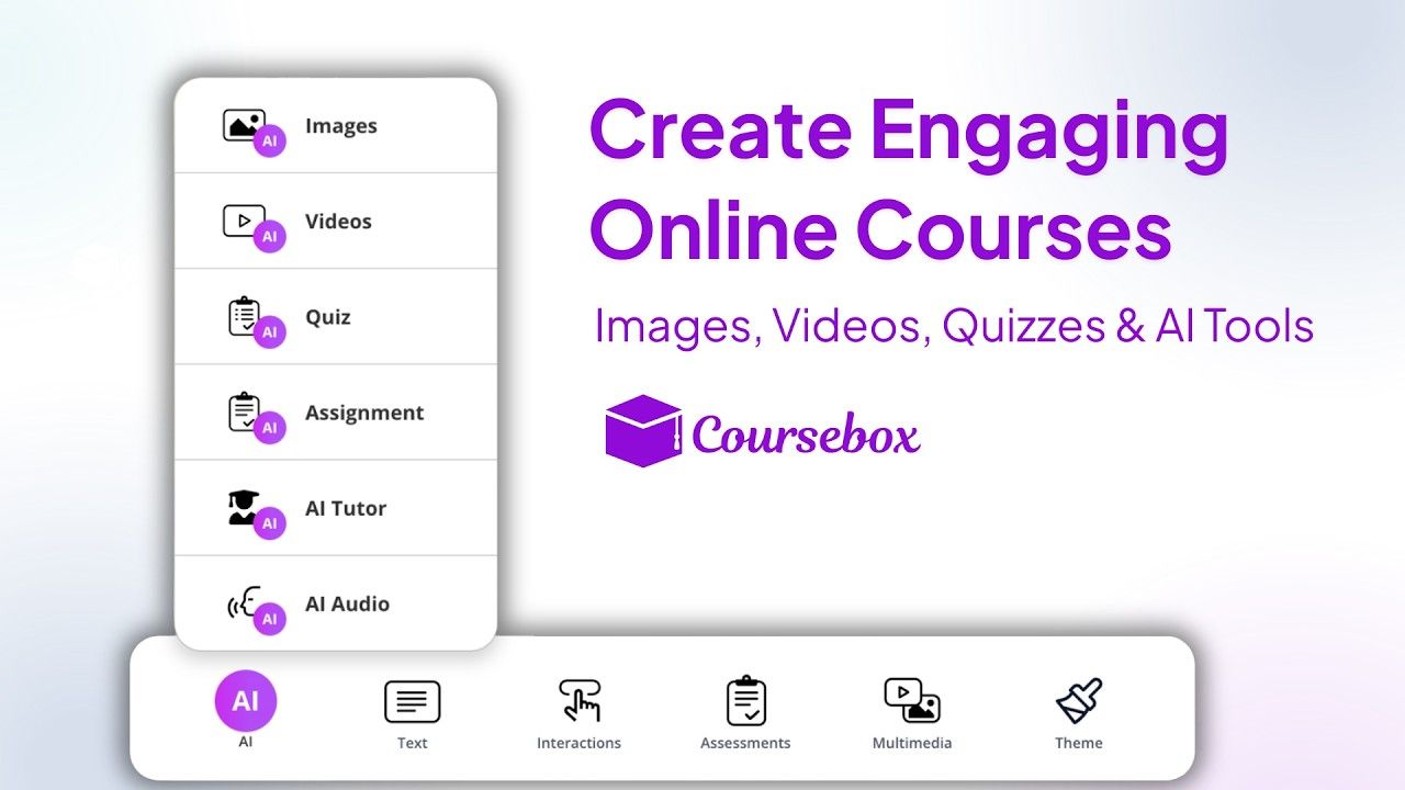 Create engaging online courses using Coursebox AI
