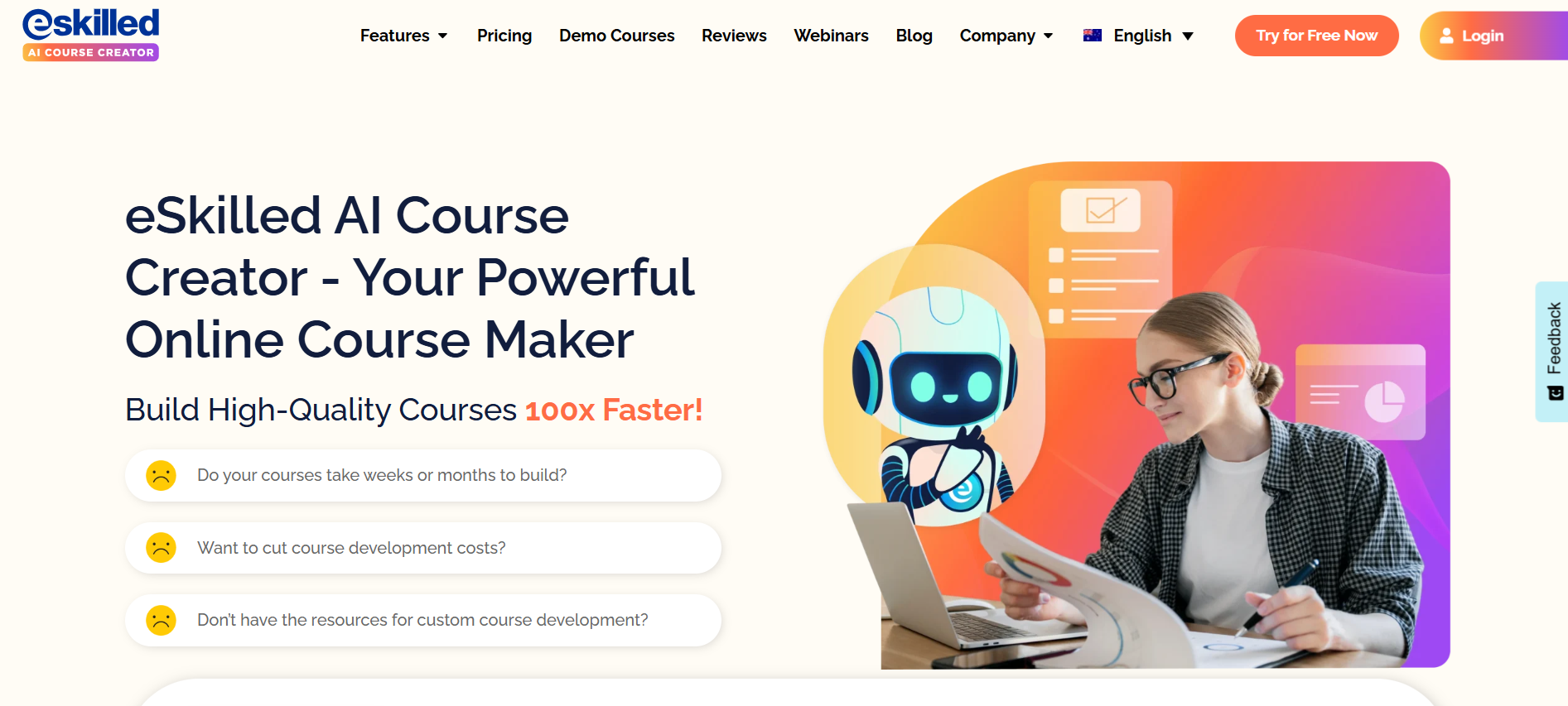 eSkilled AI Course Creator brings course creation and authoring tools together in one place