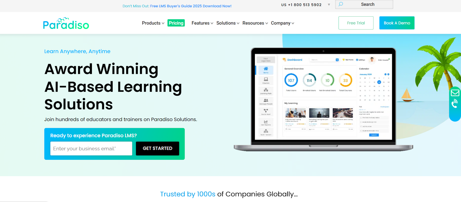 Paradiso (Best White Label LMS for Certification)