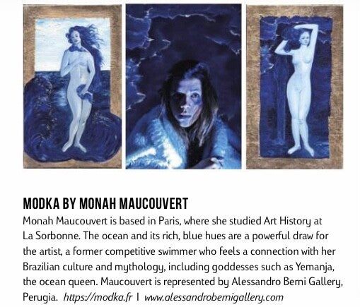 Page d’Aesthetica Magazine, numéro 99, 2021.