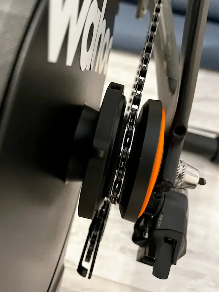 Close-up of the Zwift Cog