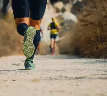 Feet trail running