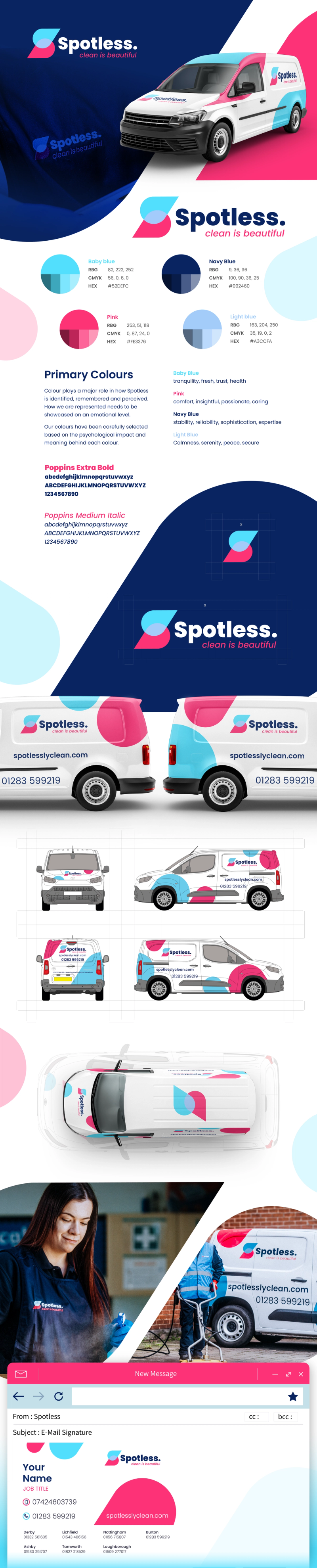 Spotless Cleaning Brand Identity