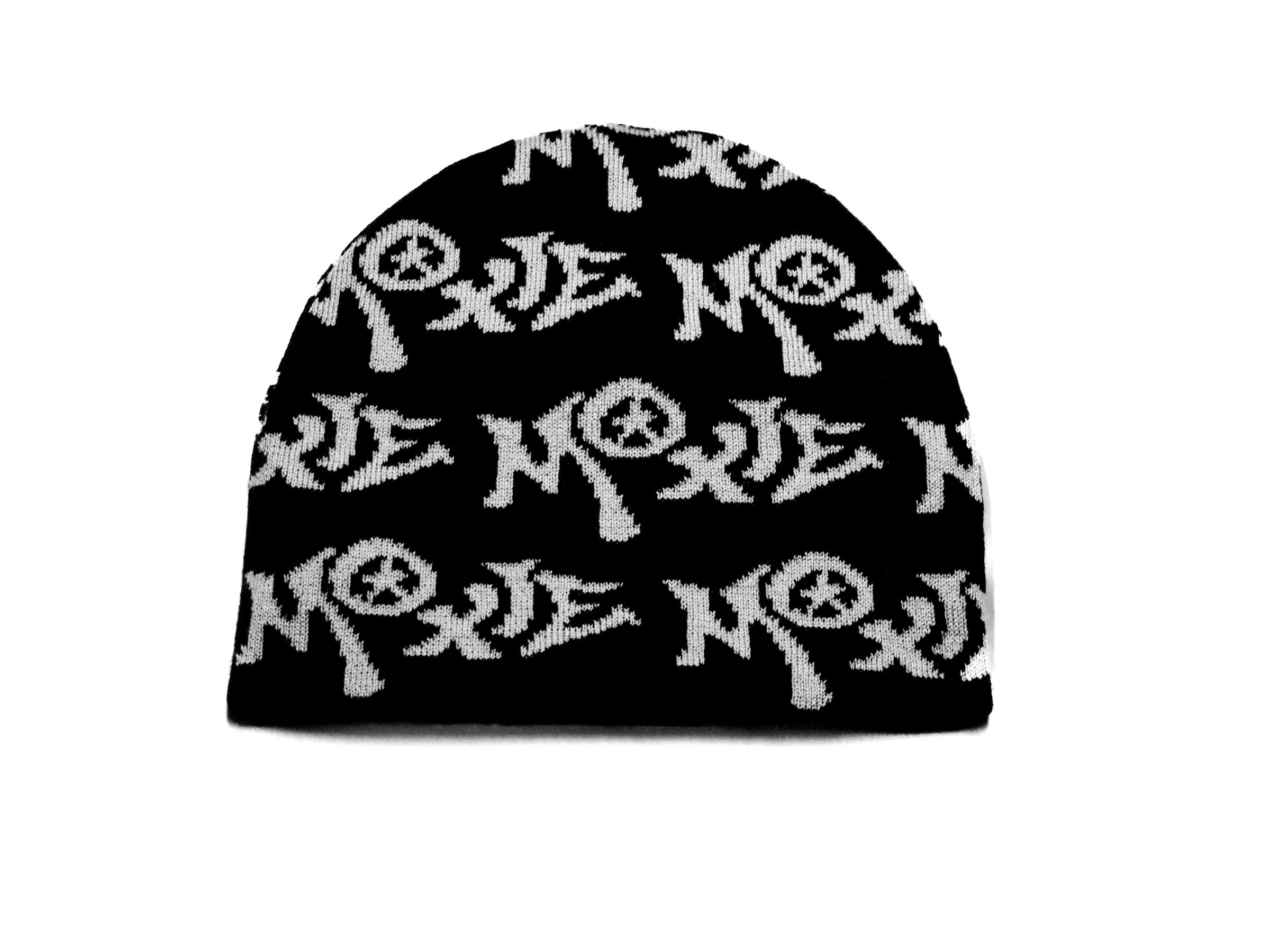 Moxie Copy Print Beanie Shot