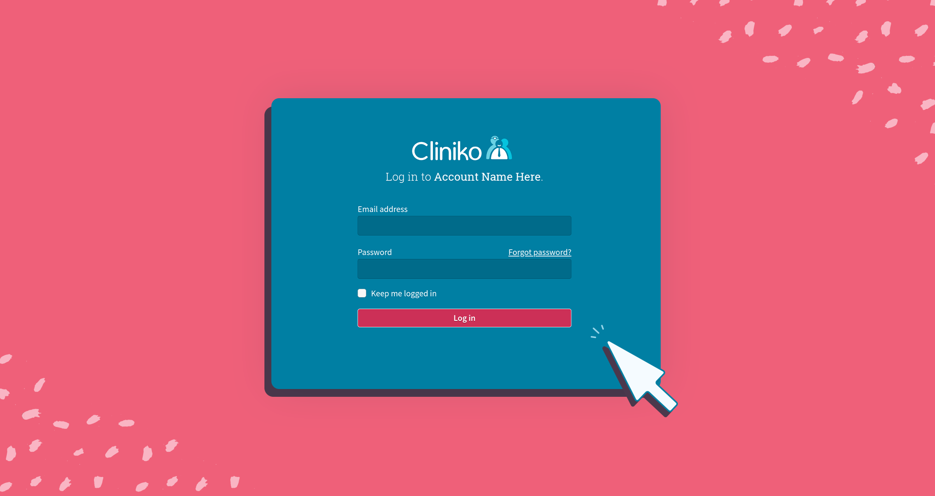 A screenshot of the Cliniko login page as it will look from late 2024