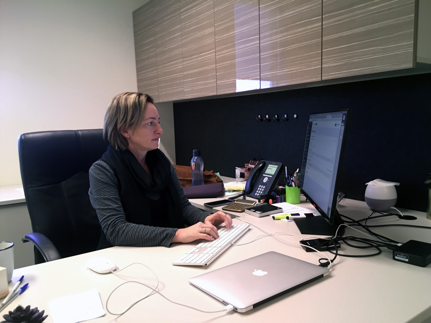 Psychologist and founder Alana Maley-Berg at work in her office at One Central Health