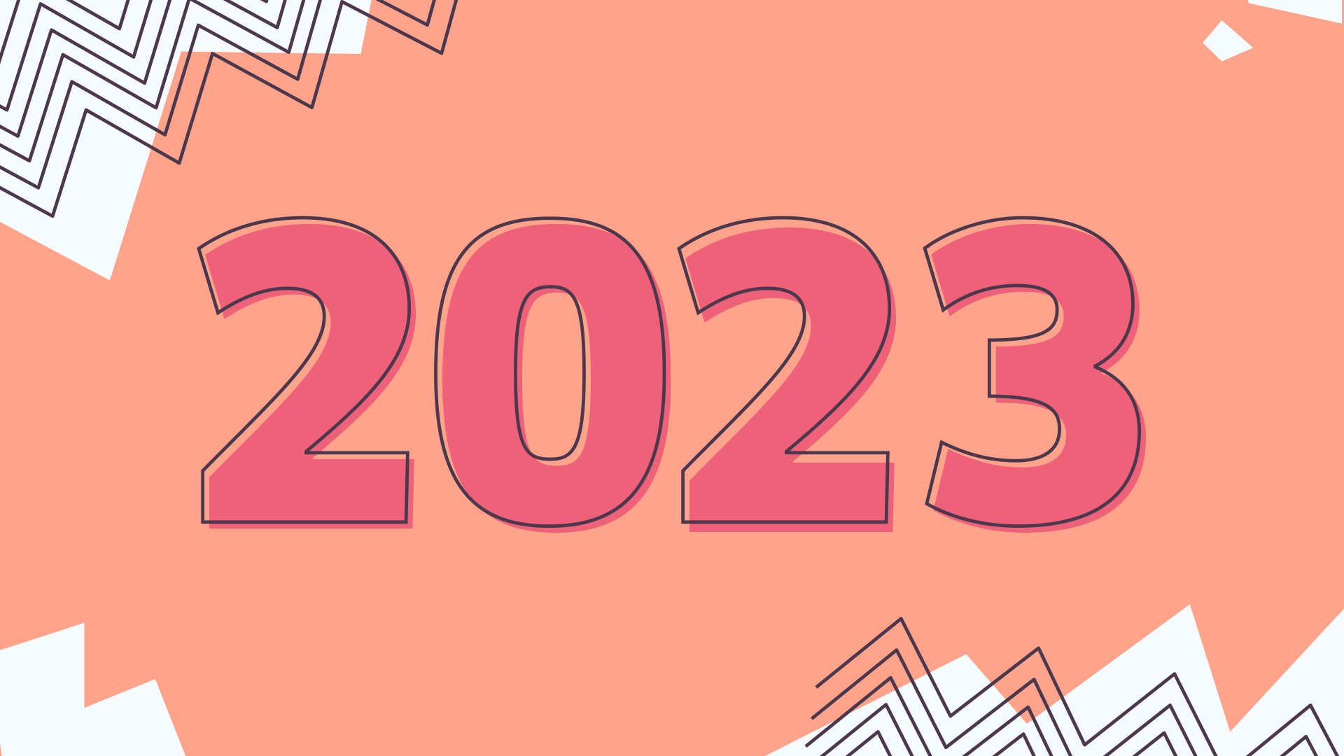 An illustration of the numbers '2023'