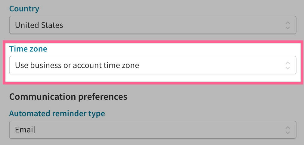 Setting up multiple time zone support in Cliniko