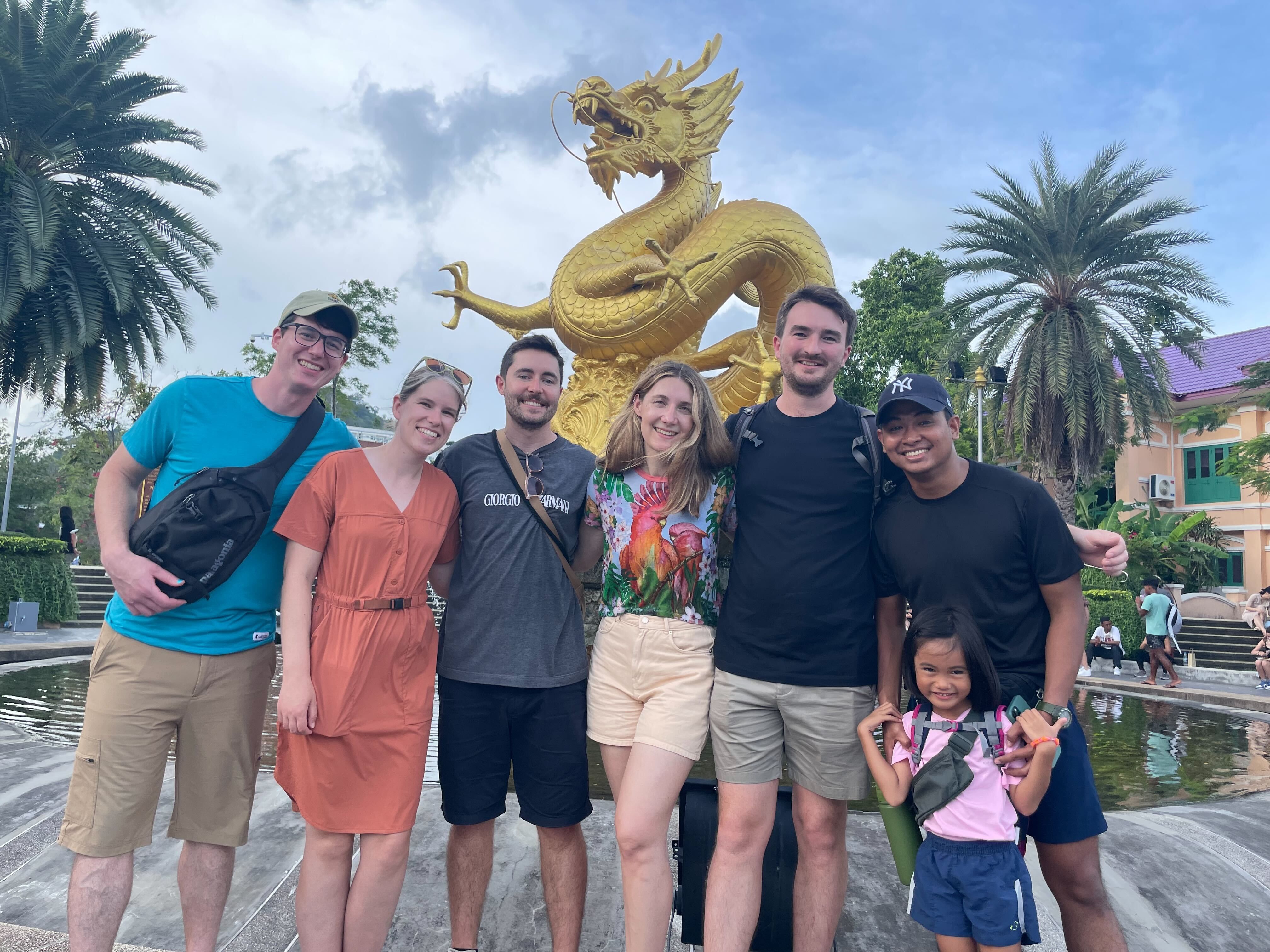 A group from the Cliniko team on a sightseeing excursion in Phuket