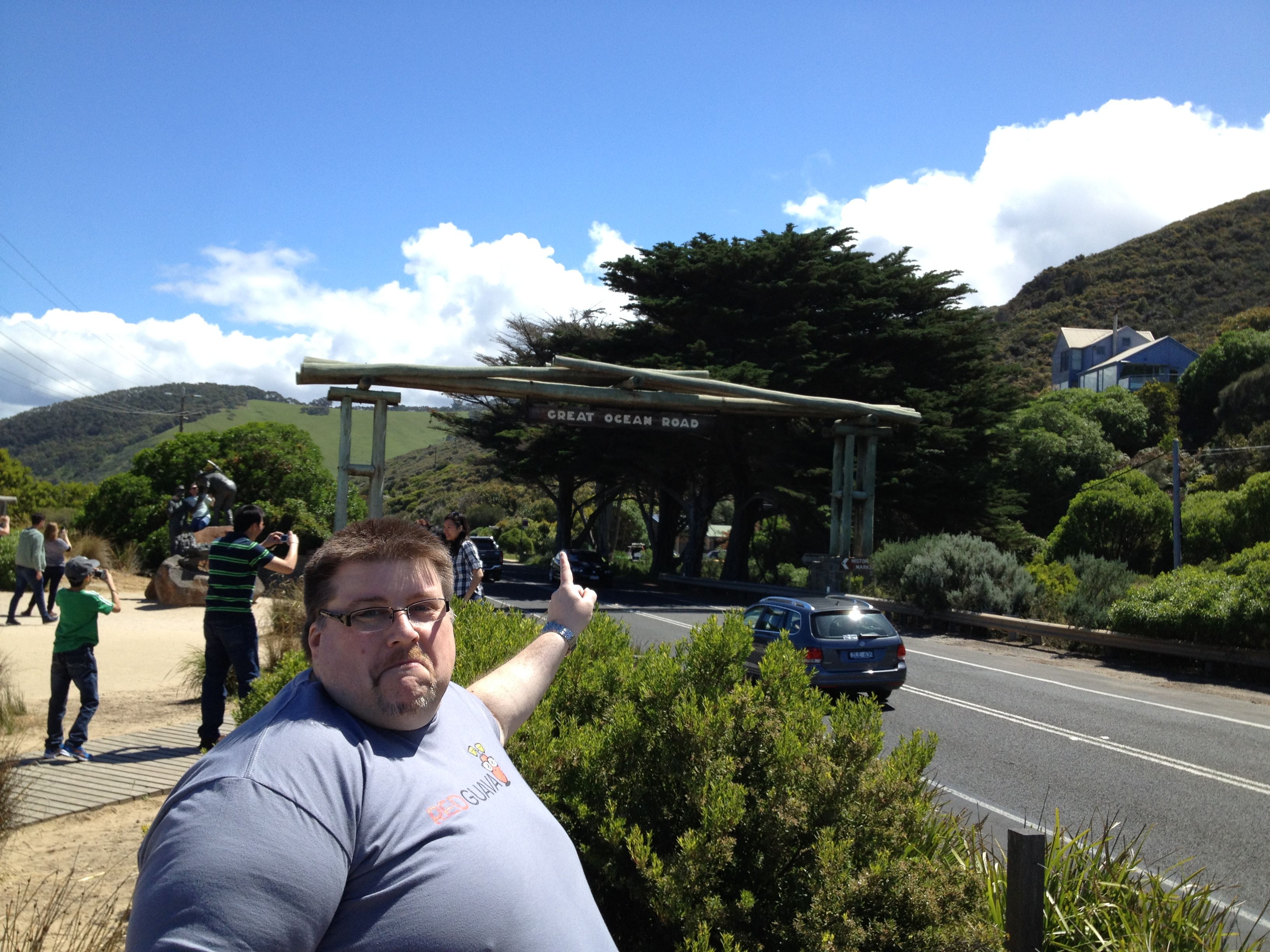 Bart at The Great Ocean Road during his first Cliniko meetup in Australia