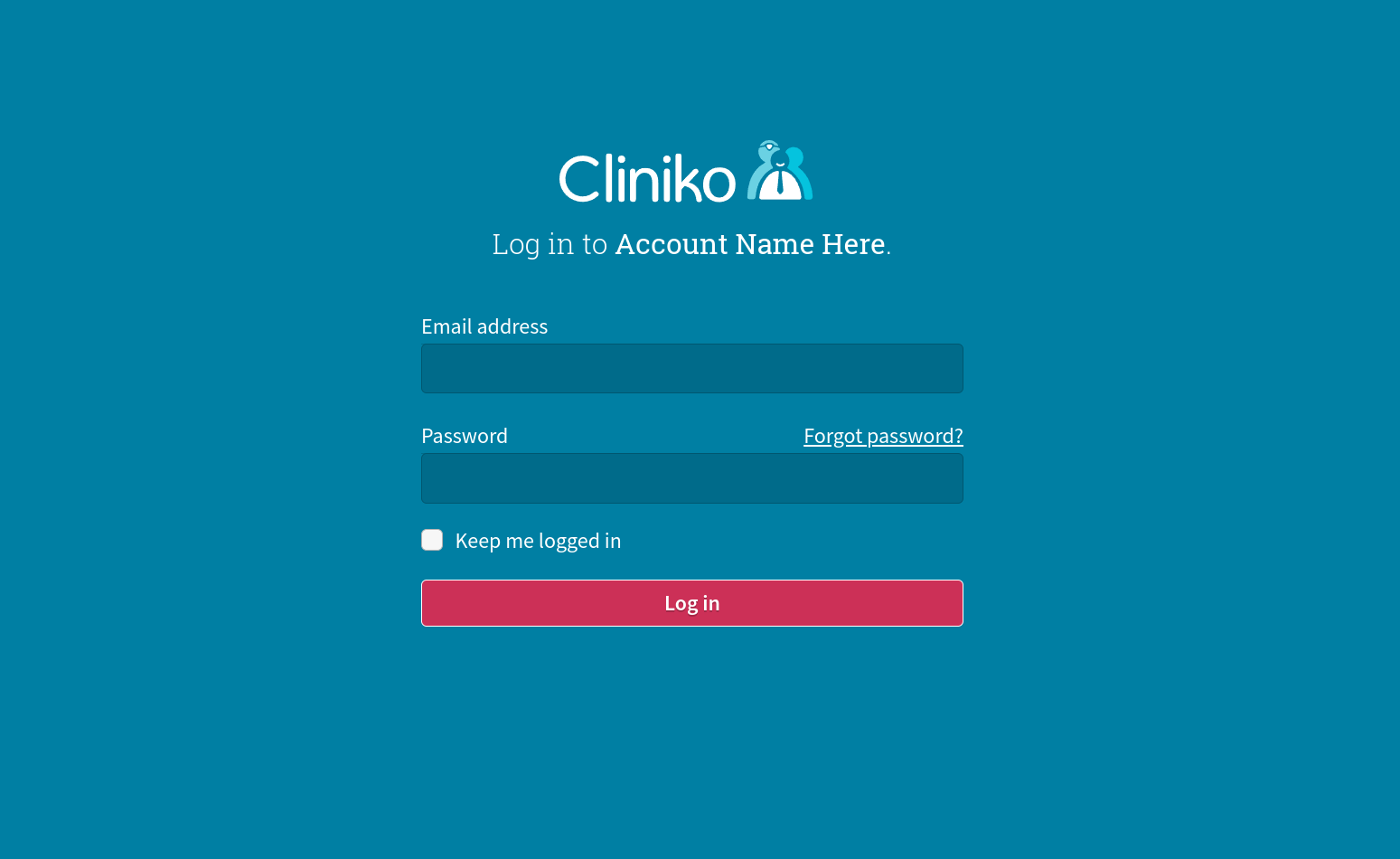 A screenshot showing what the Cliniko login page will look like from late 2024