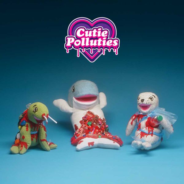 picture of all three dols with logo above them