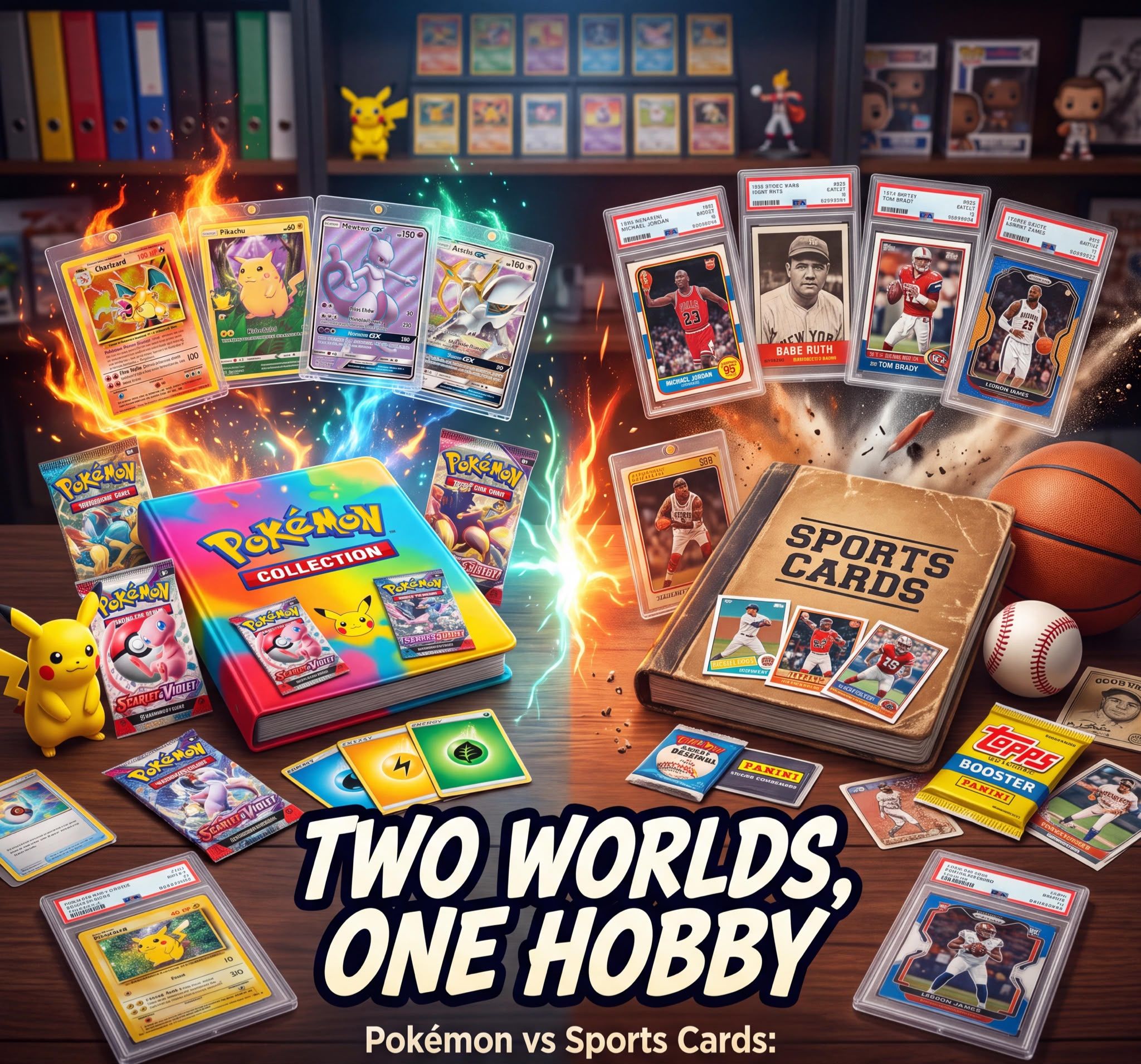 Sports Cards vs. Pokémon: Two Worlds, One Hobby