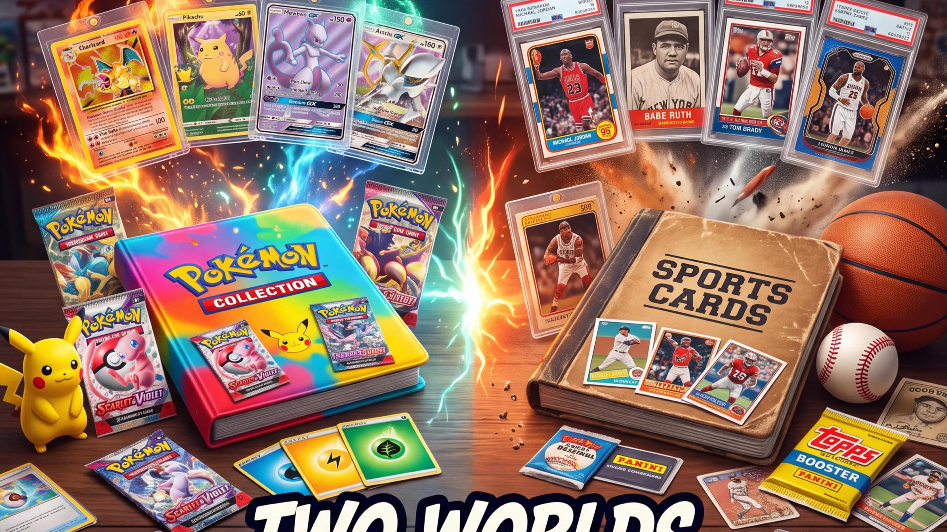 Sports Cards vs. Pokémon: Two Worlds, One Hobby