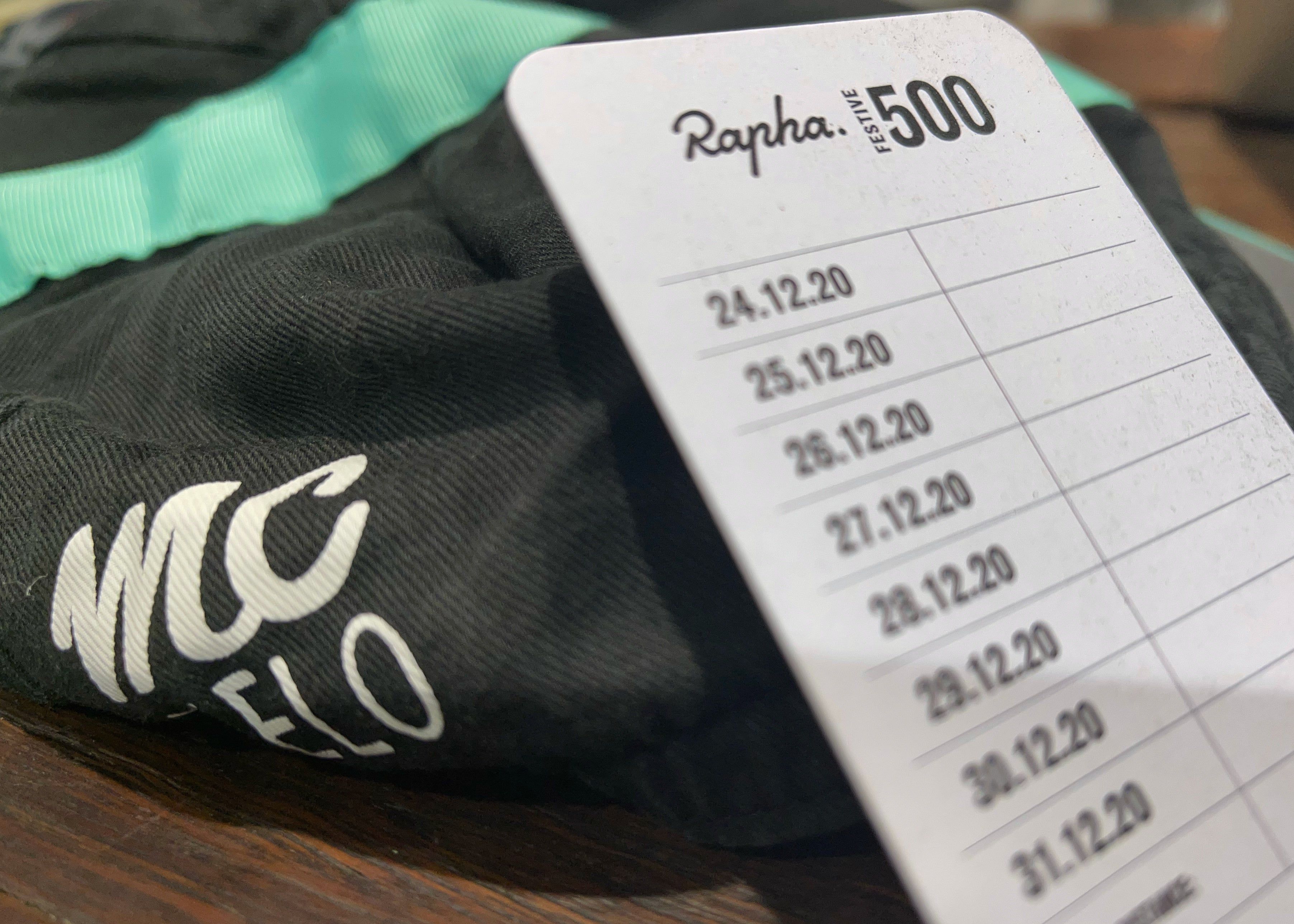 MC Velo rides the Rapha Festive 500