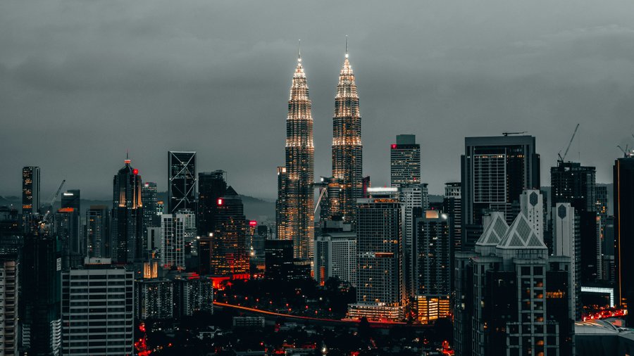 Scenic KL view at night