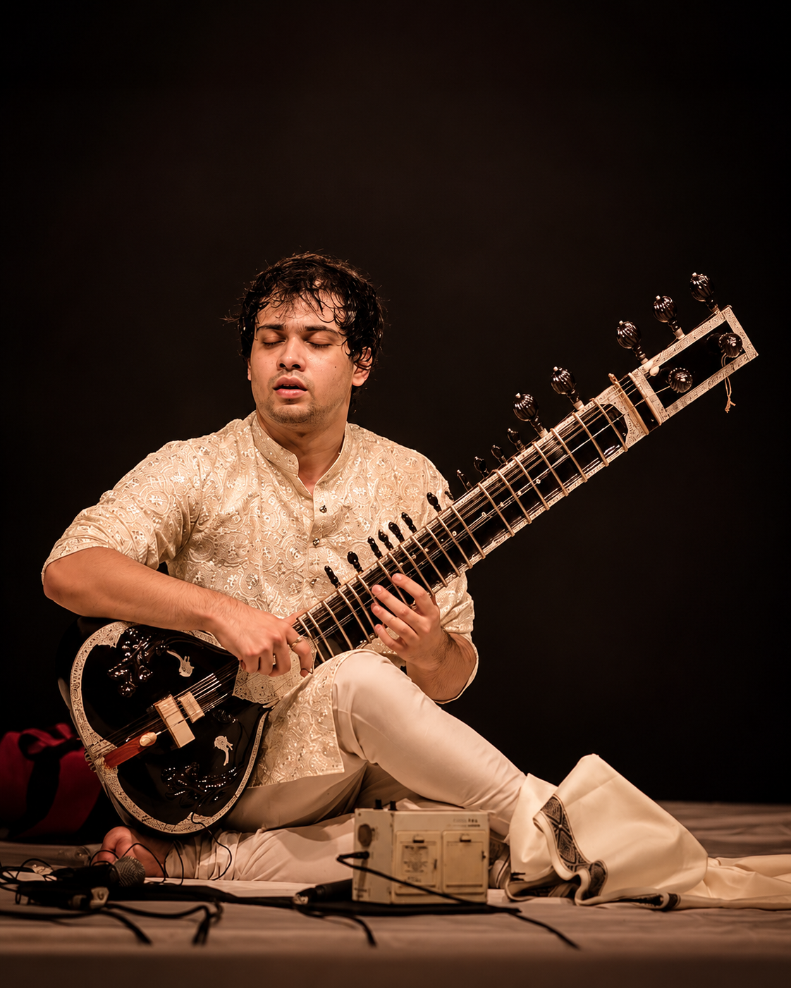 Sweekar Katti with sitar