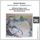 Omslag CD. Bilde: tegning av kvinne som pløyer med hest, Kai Fjells 'Våren'. Tittel øverst: Eivind Groven Piano Concerto * Symphony no 2. Wolfgang Plagge, piano. Trondheim Symphony Orchestra. Ole Kristian Ruud. Til høye logoen for SIMAX.