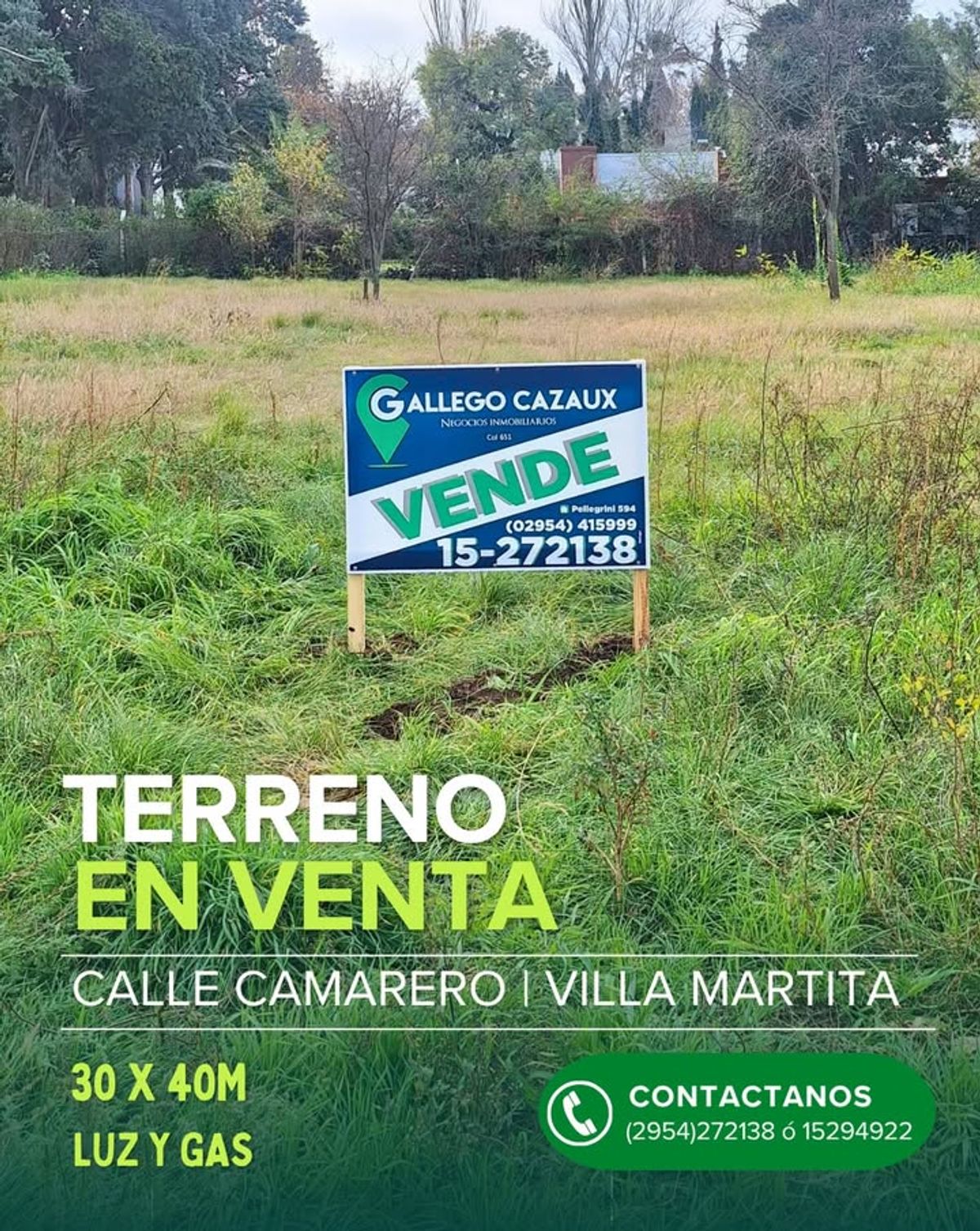 TERRENO EN VENTA en Villa Martita
