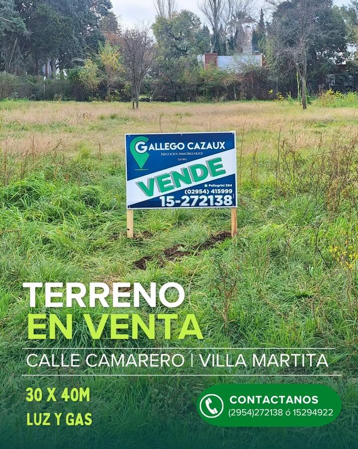 TERRENO EN VENTA en Villa Martita