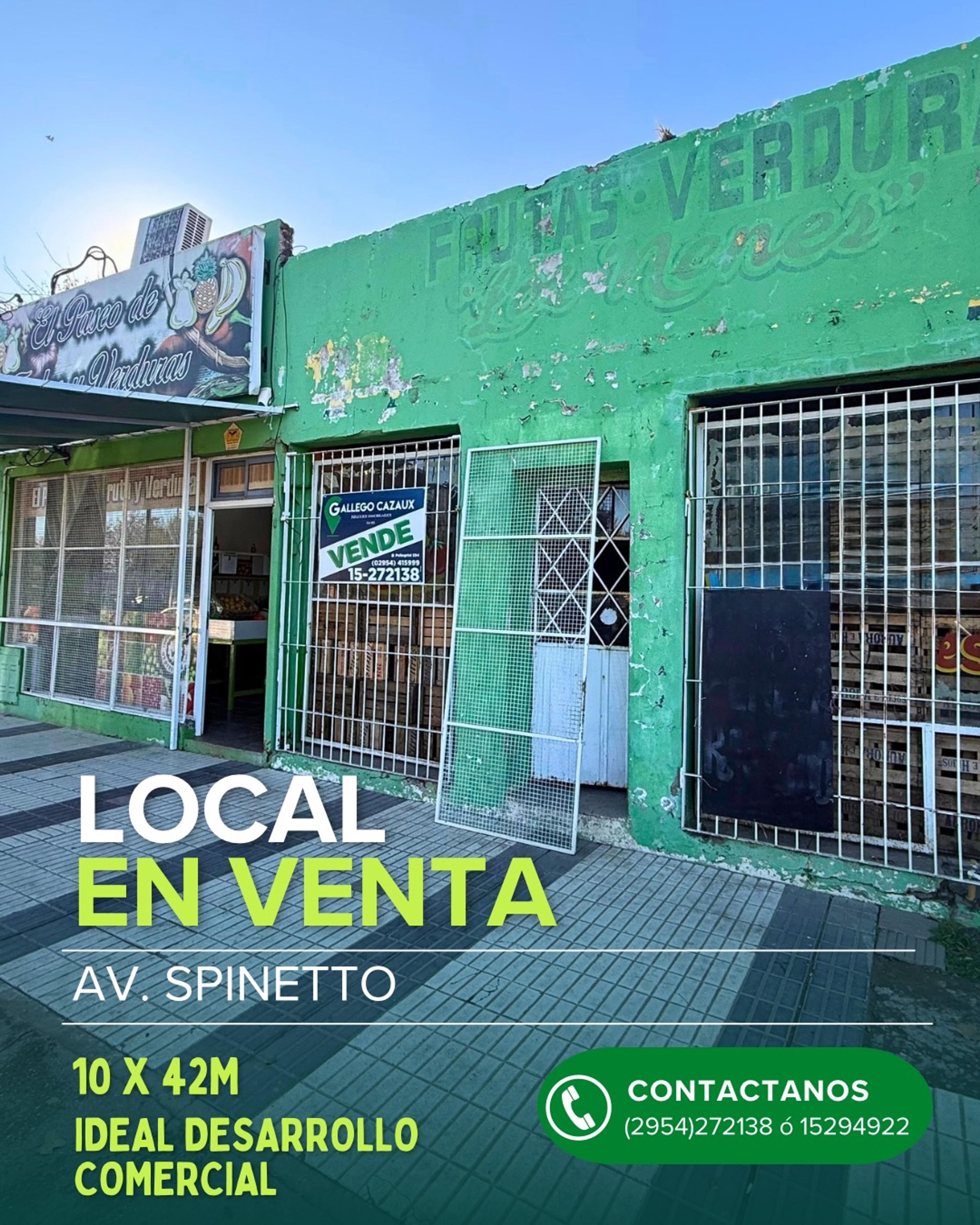 ¡OPORTUNIDAD DE INVERSIÓN SOBRE AV. SPINETTO!