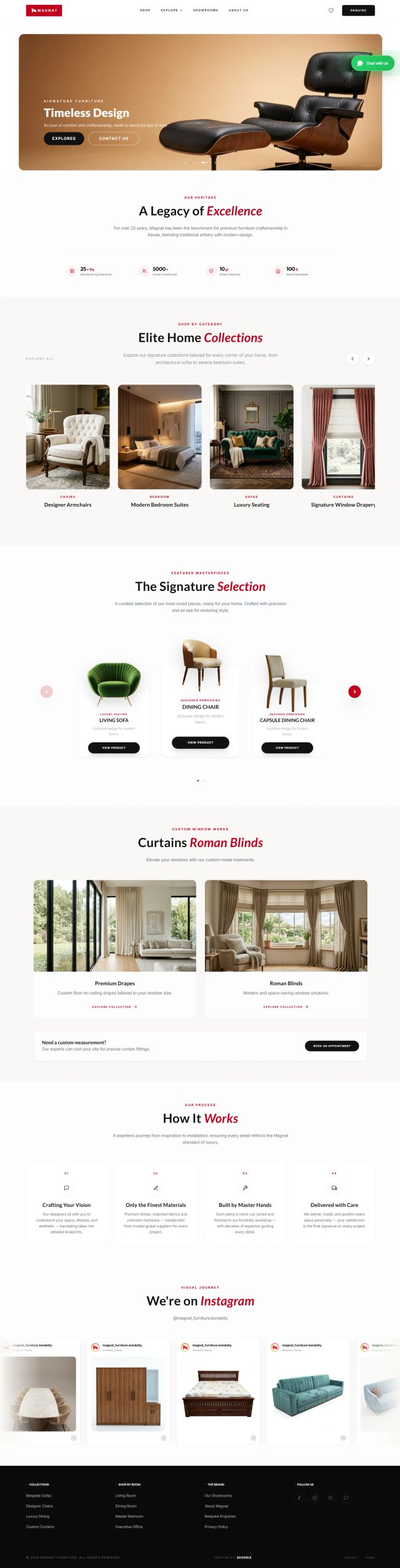 Magnat - Luxury Furniture — Web & SaaS Development Portfolio by Ekodrix
