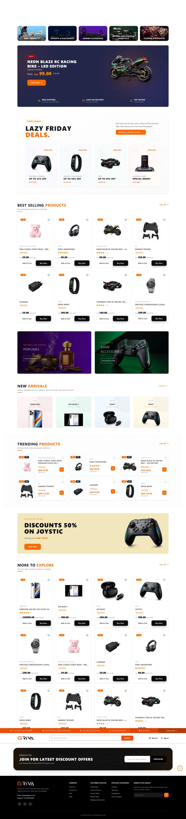 The Griva - Electronics — Web & SaaS Development Portfolio by Ekodrix