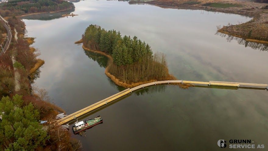 I løpet av torsdag 4. desember er trolig Sandtangen knytt sammen med brua til Njåskogen.