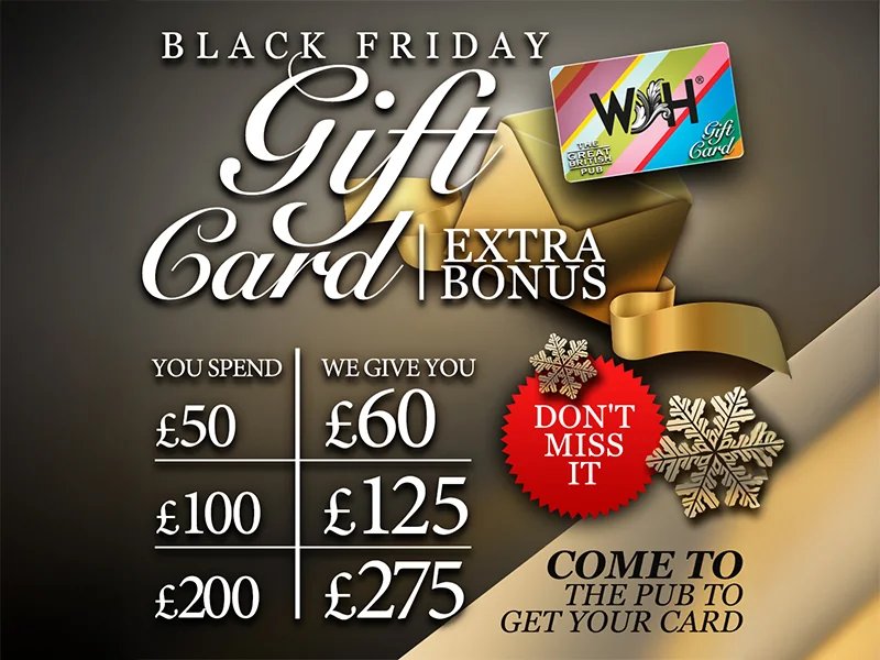 Black Friday Gift Card Offer