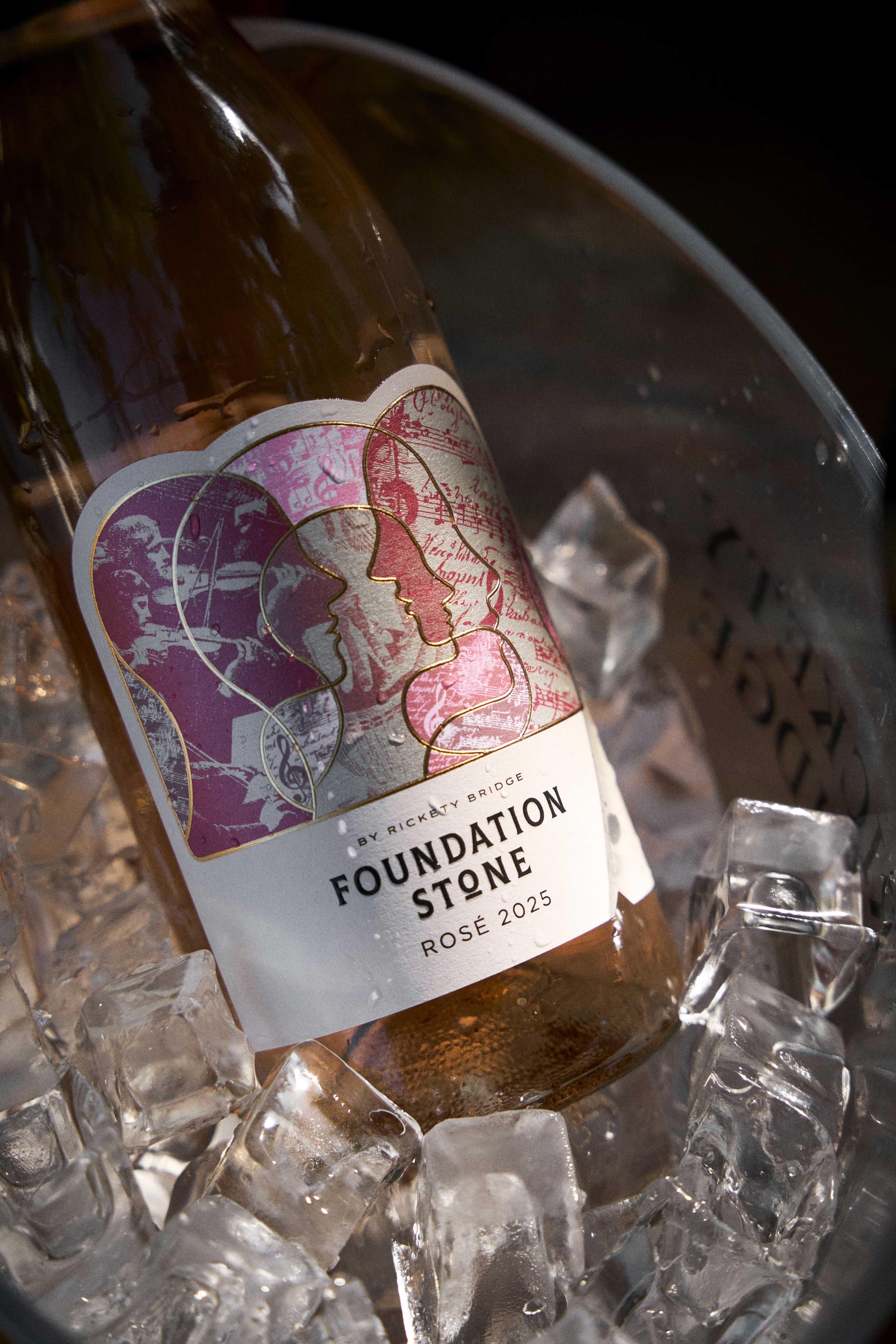 A bottle of Foundation Stone Rosé