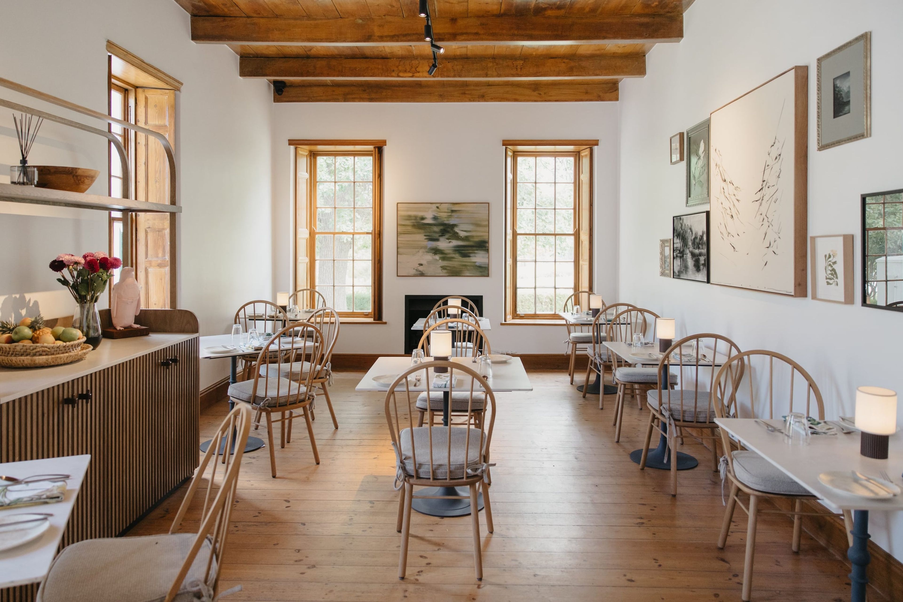 Dining area in the Rickety Bridge homestead