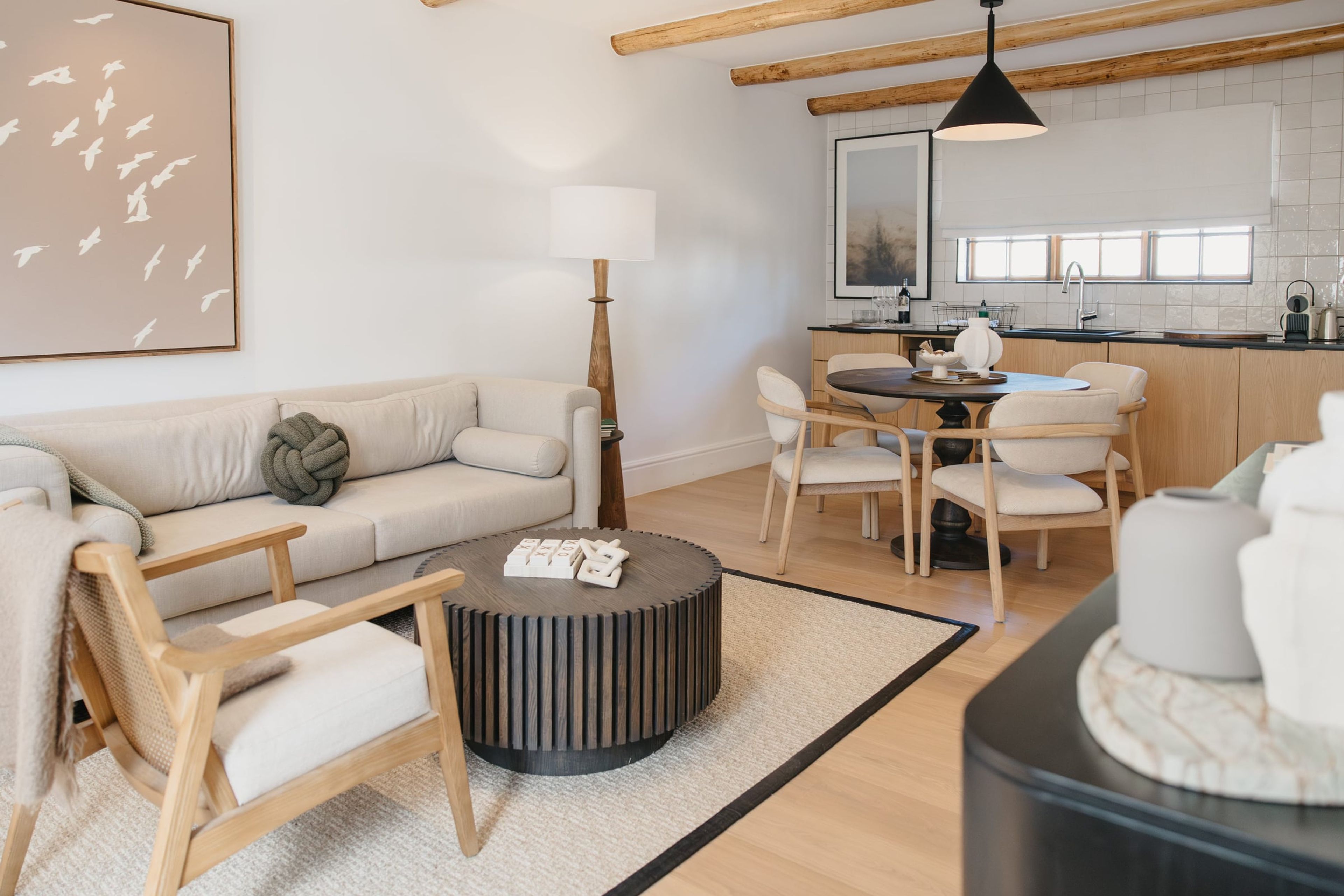 Lounge area in the cottage at Rickety Bridge