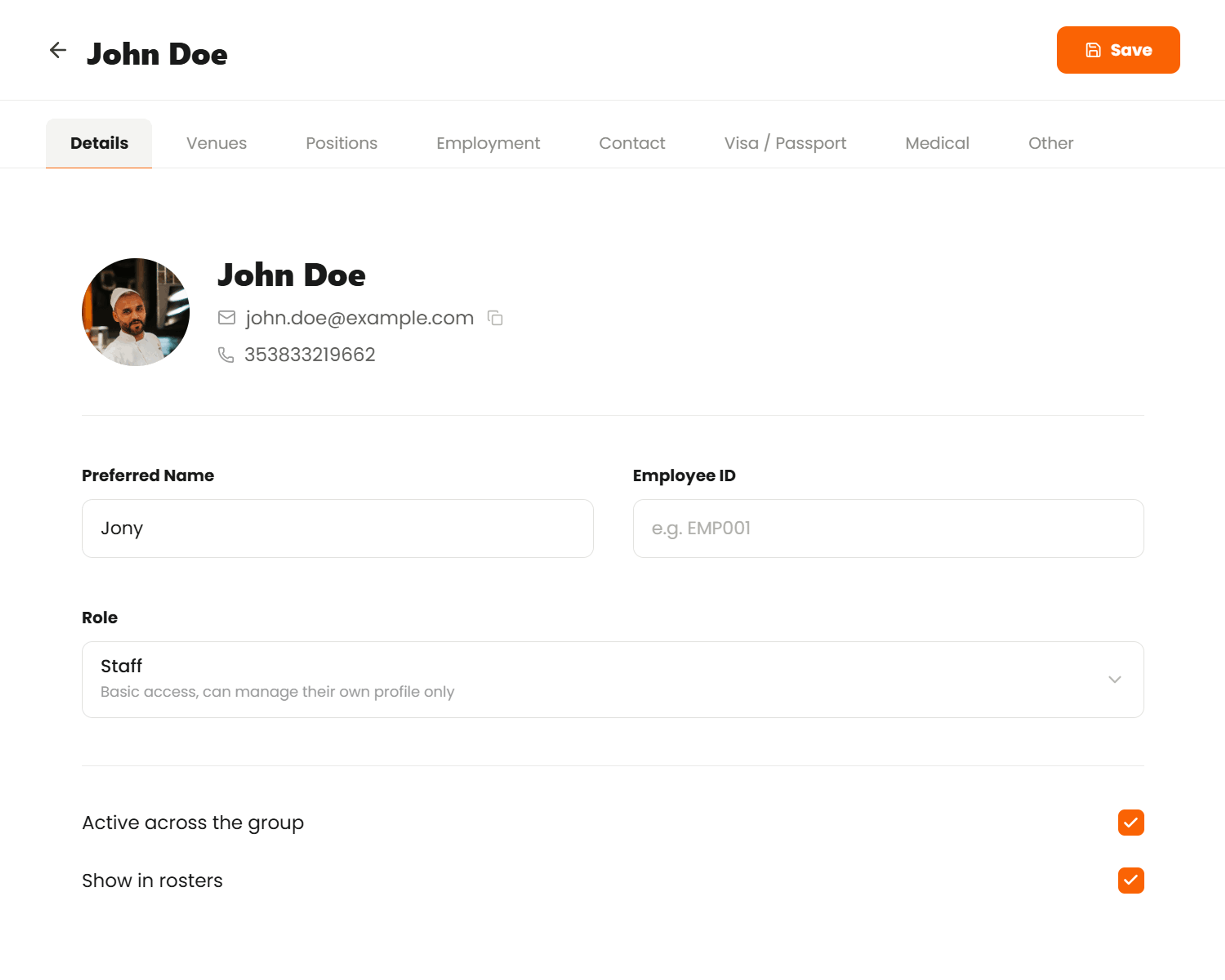 Boss It restaurant staff management software