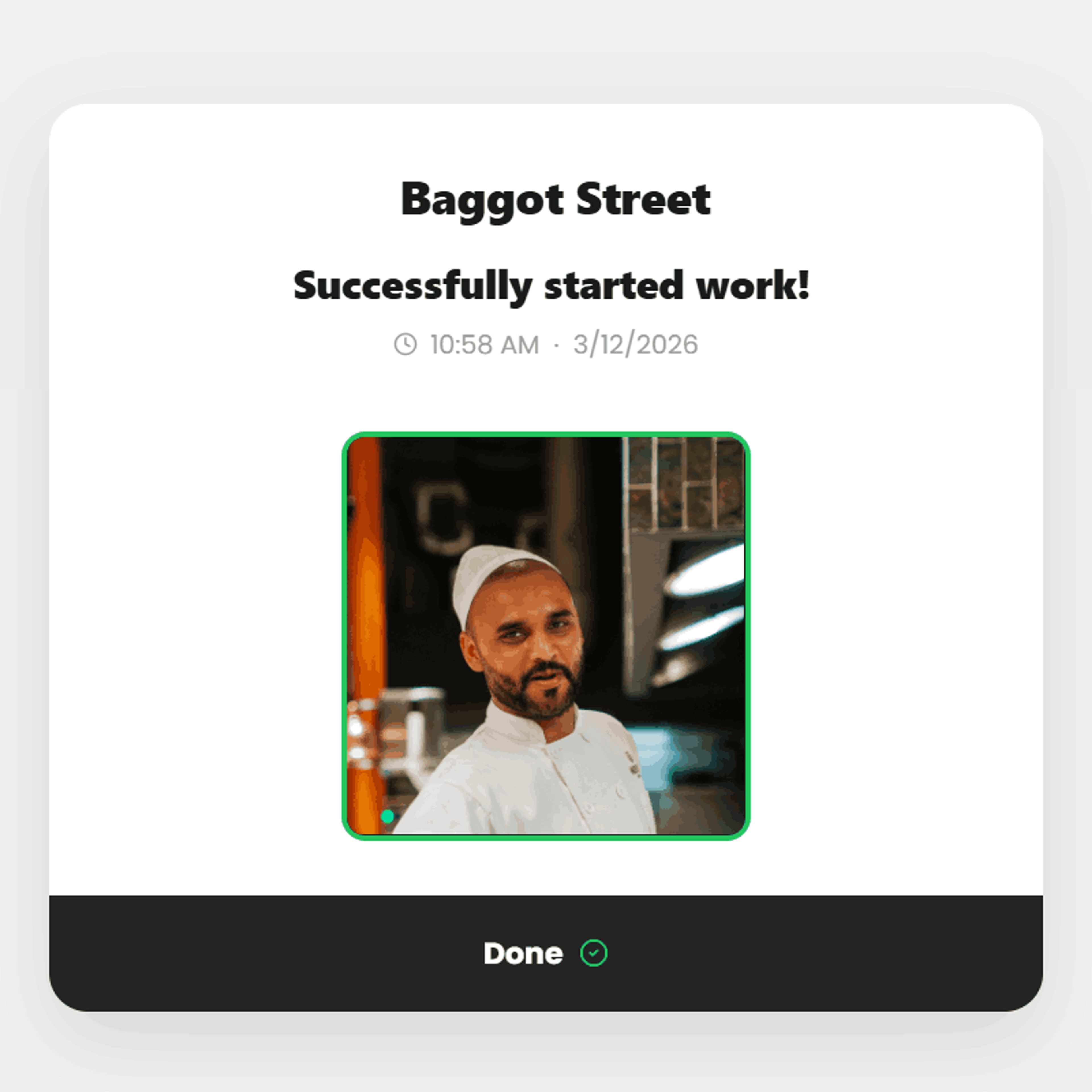 Boss It restaurant POS clock-in