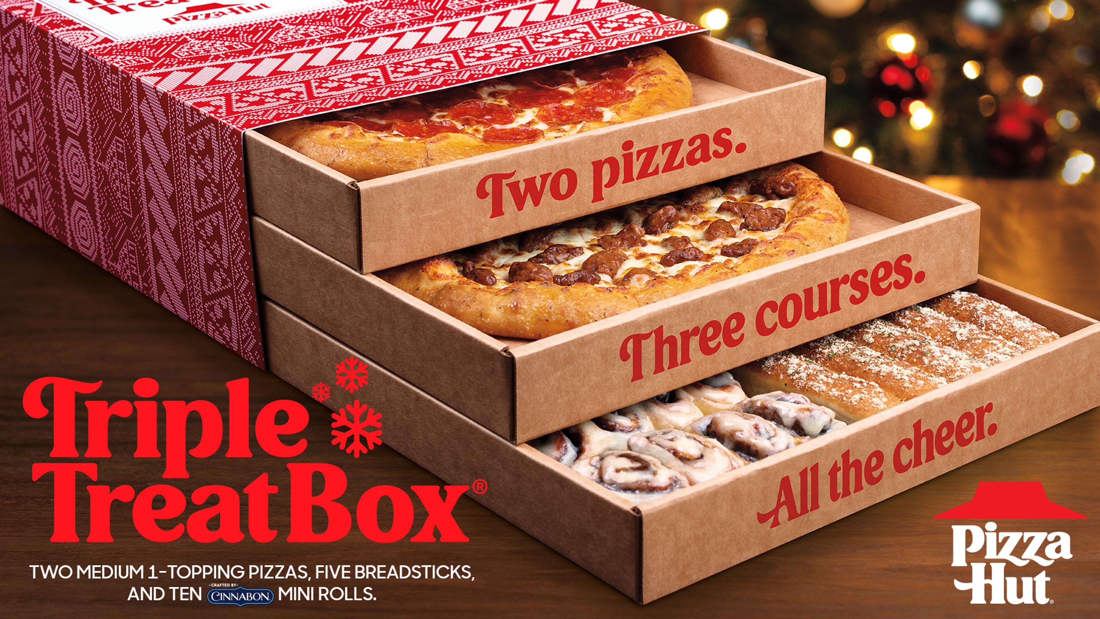 Sleigh The Holiday Season With The Family-Favorite Triple Treat Box® From Pizza Hut - Hut Life - Official Pizza Hut Blog
