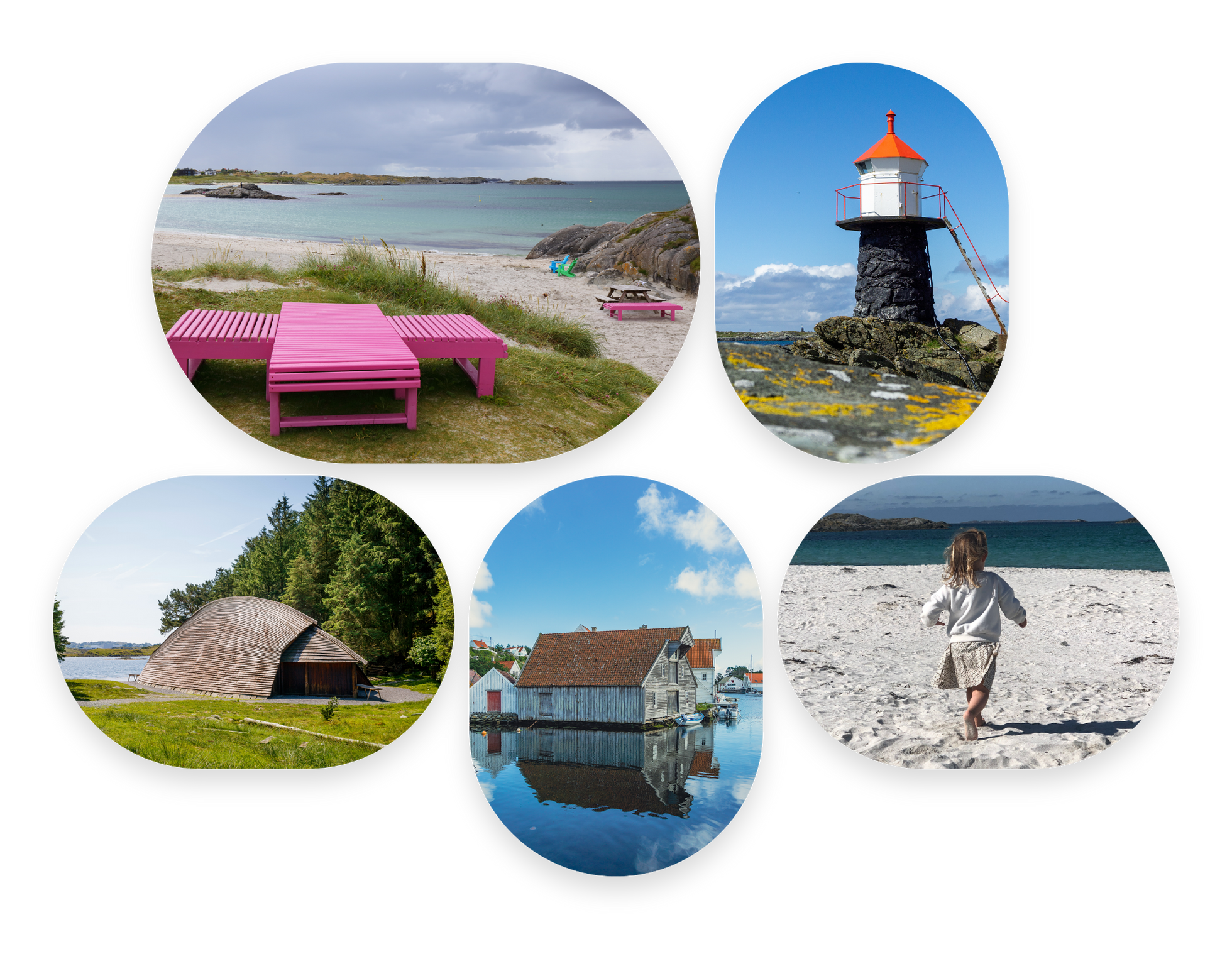 Collage av bilder fra Karmøy kommune