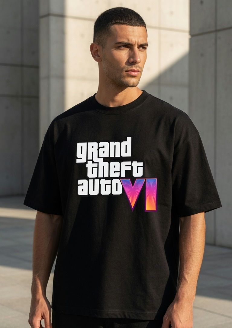 GTA VI Logo Oversized Graphic Tee