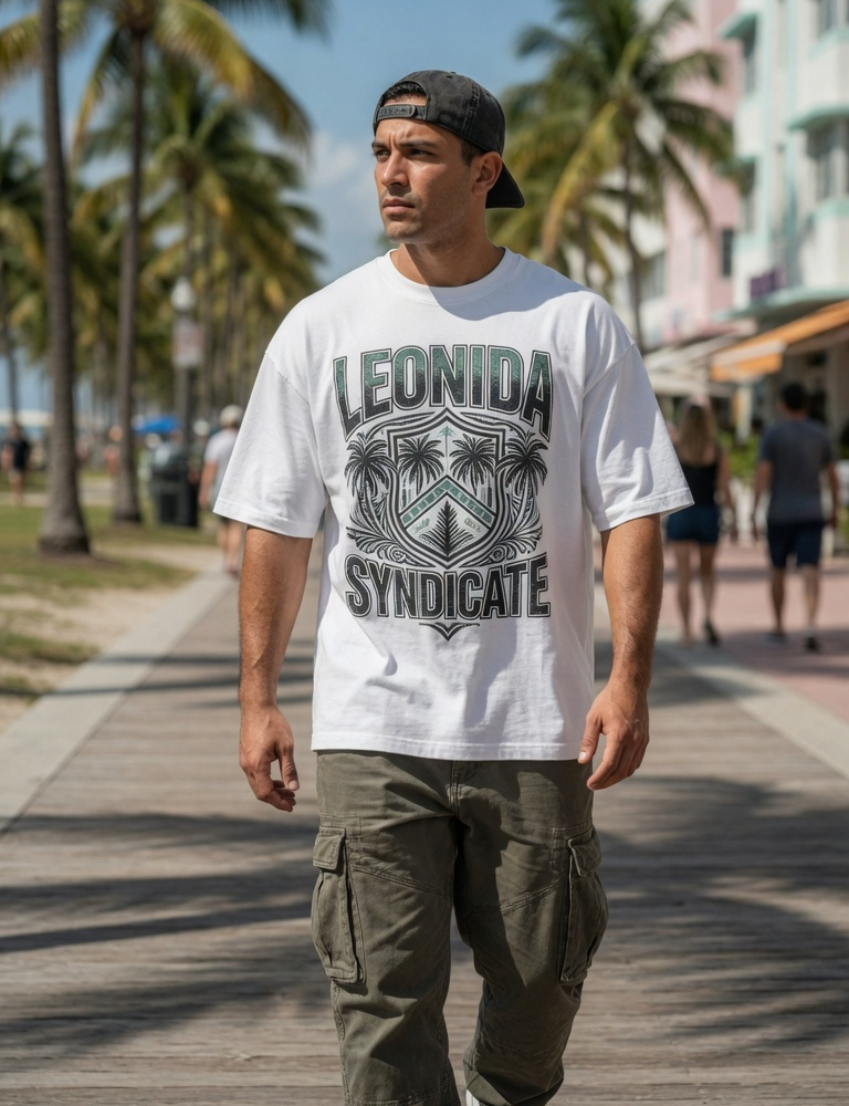 Leonida Syndicate Vintage Crest Graphic Tee