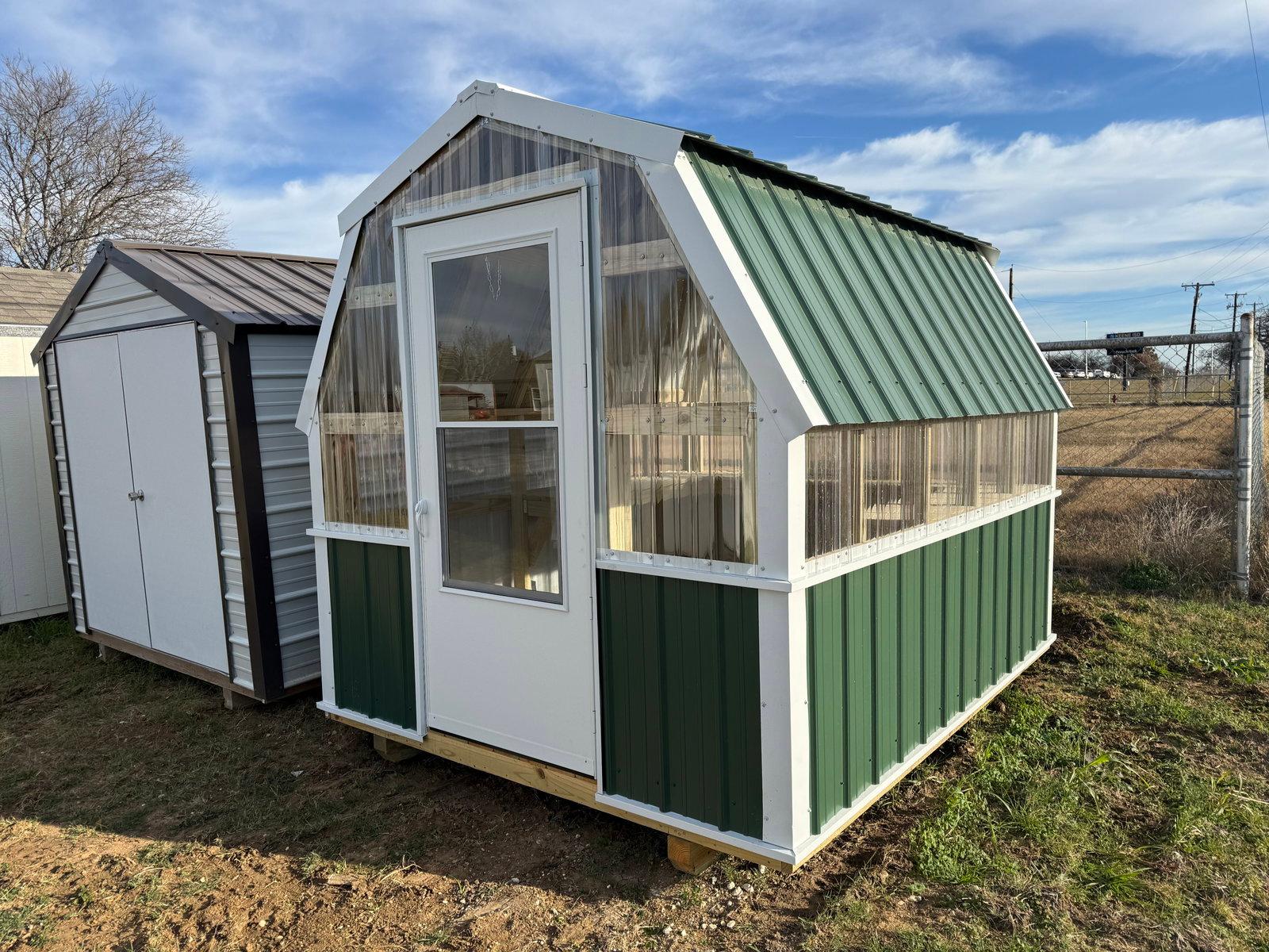 8x10 Gambrel Greenhouse