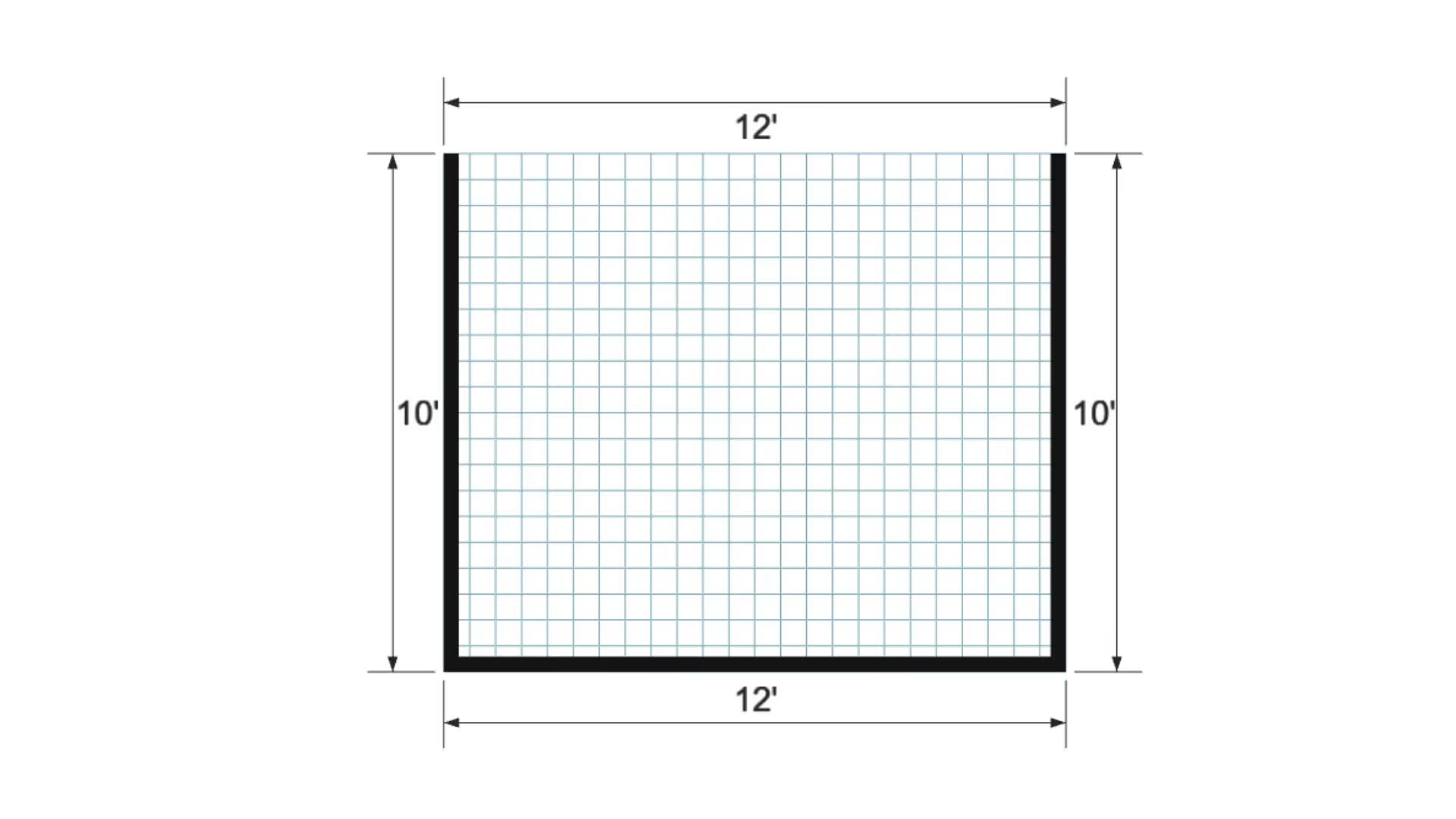 Floor plan for 10x12 Animal Shelter