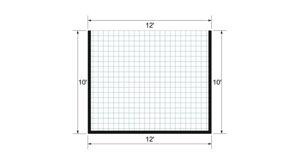 Floor plan for 10x12 Animal Shelter