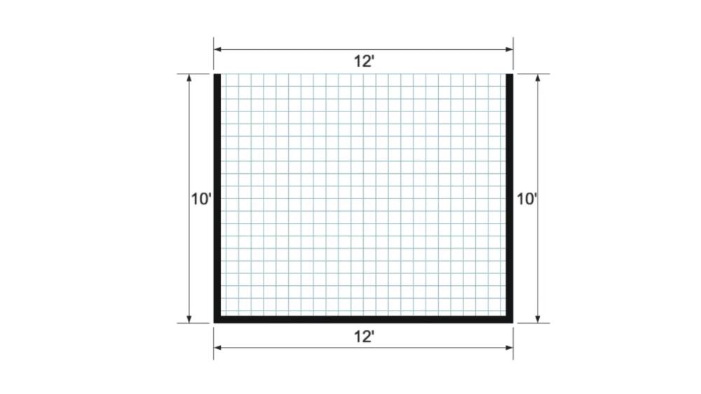 Floor plan for 10x12 Animal Shelter