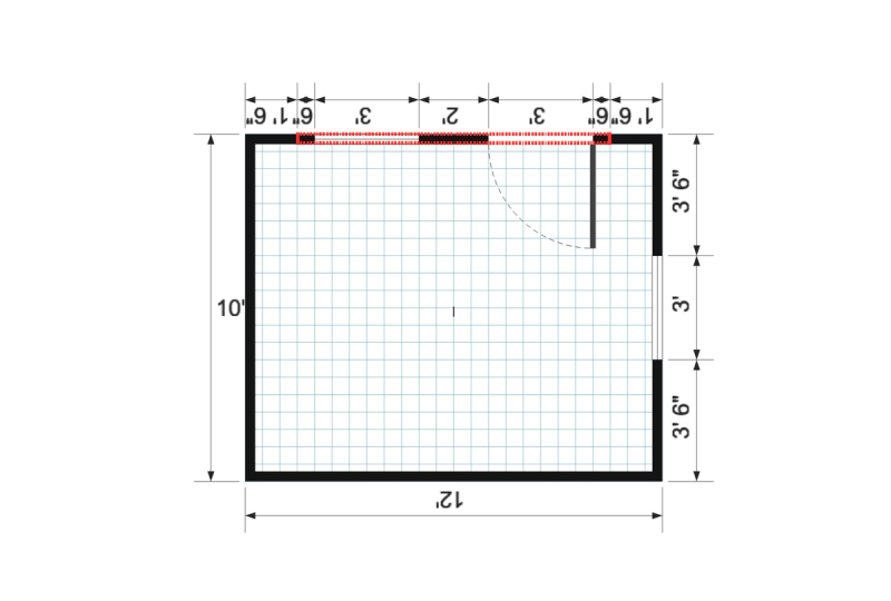Dormer Gable 10×12 floor plan
