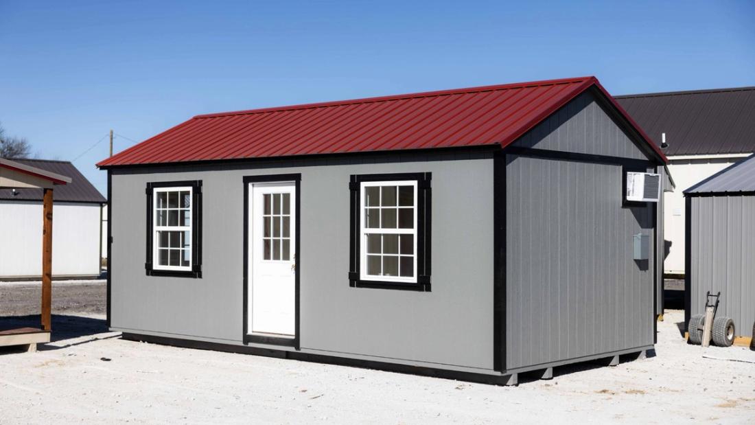 12x24 Finished Gable Shed — exterior