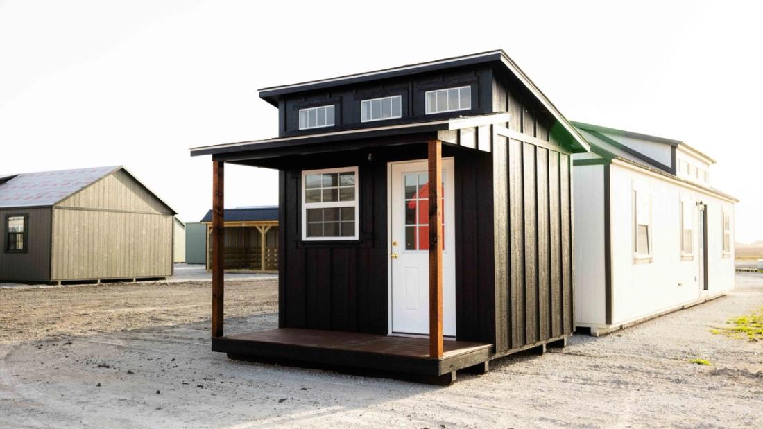12x10 Finished Single Slope — exterior